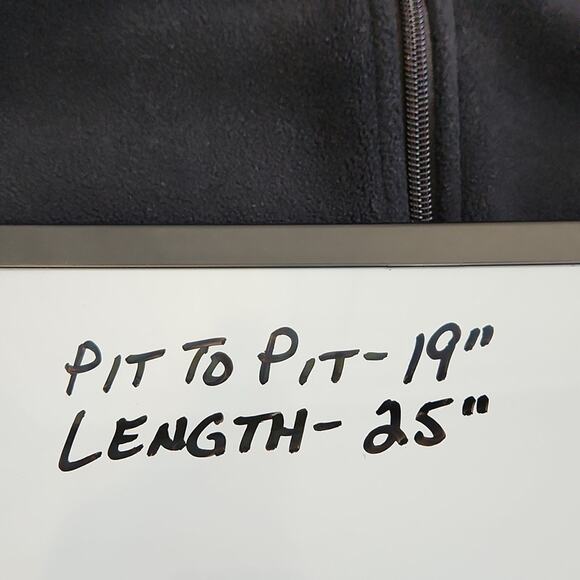 Cabela's Men's Black Full Zip Fleece Vest Size SM Gorpcore Outdoors Pockets - Picture 11 of 11